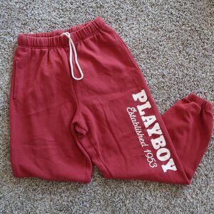 Playboy Pacsun Sweatpants Burgundy Size S